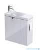 Oristo Siena szafka z umywalką 55x55x22cm biały połysk OR45-ZD2D-55-1-P